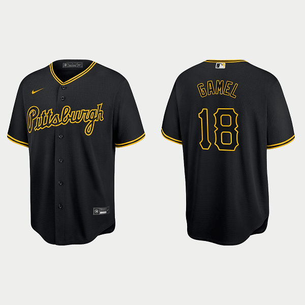 Men's Pittsburgh Pirates #18 Ben Gamel Black Cool Base Stitched Jersey Men's Pittsburgh Pirates #18 Ben Gamel Black Cool Base Stitched Jersey